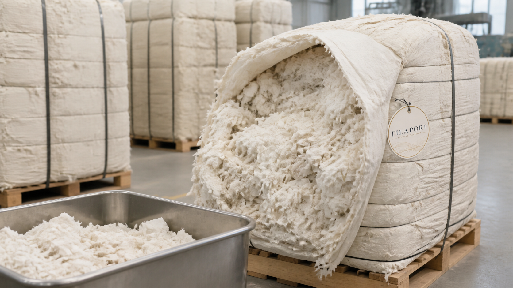 Filaport cotton waste for recycling