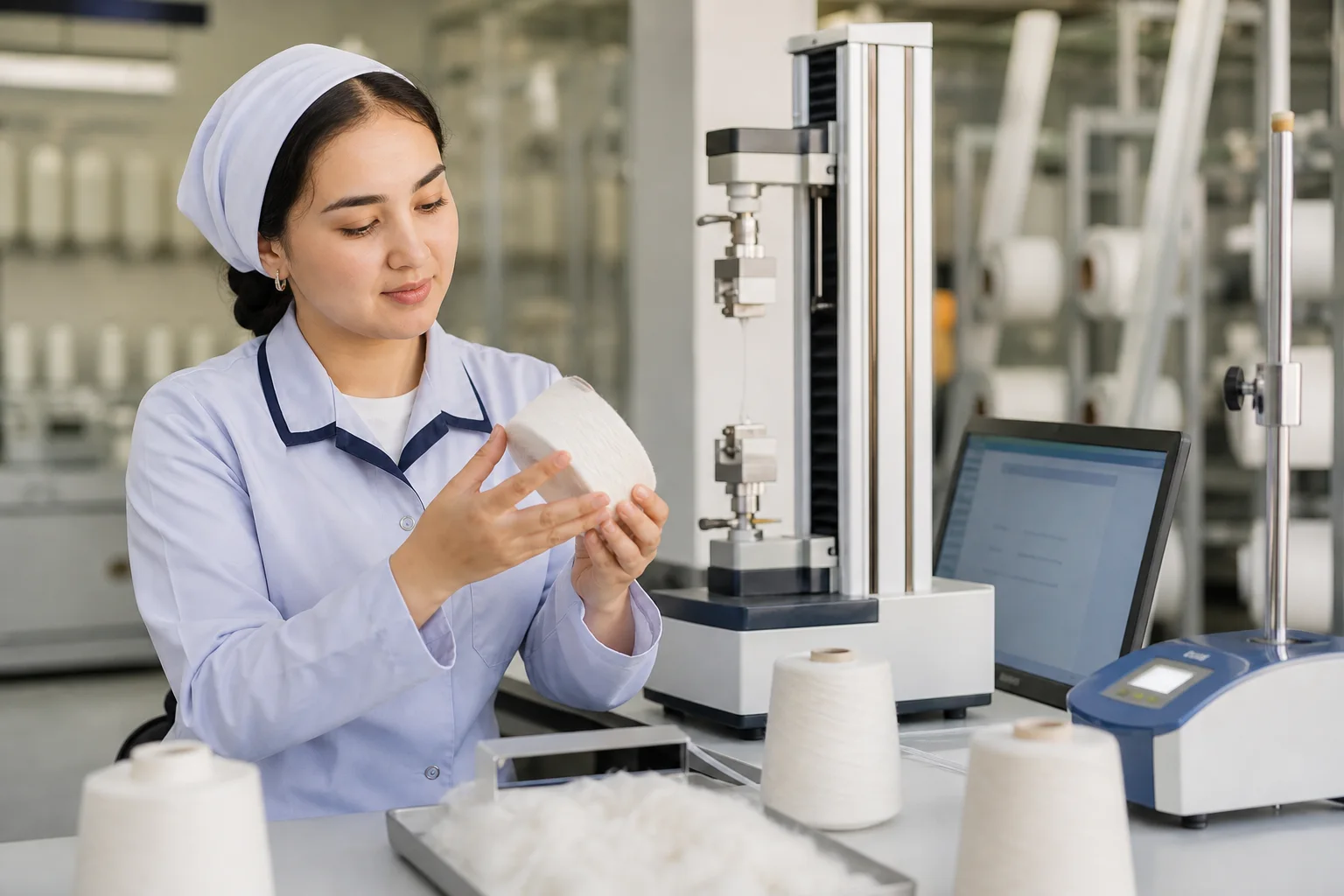 Yarn testing laboratory