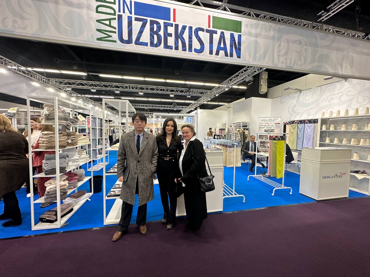 Filaport team participating in an international textile exhibition